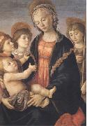 Madonna and Child with St John and two Saints Botticelli